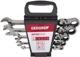 Gedore Red Ringratel-Steek Keys z stawem kolanowym SW 8-19 mm 5-częściowy