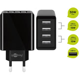 Goobay 4-veis USB-lader (30 W)