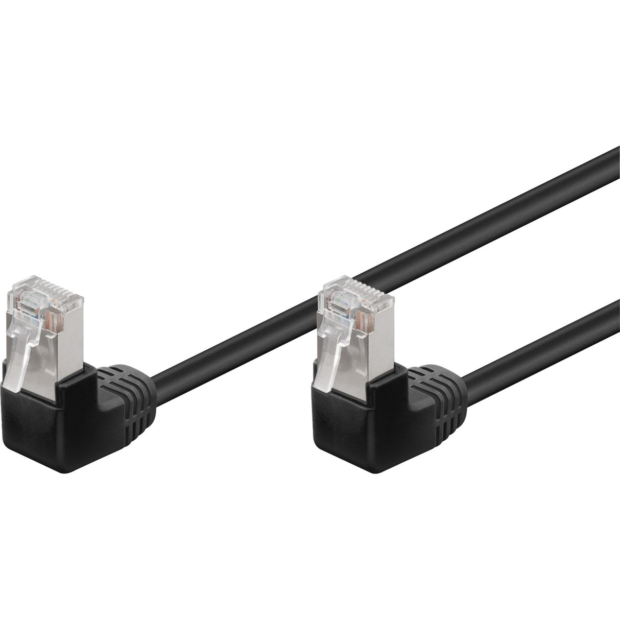 Goobay Patch Cable Cat 5. 2x90 ° F UTP 3M
