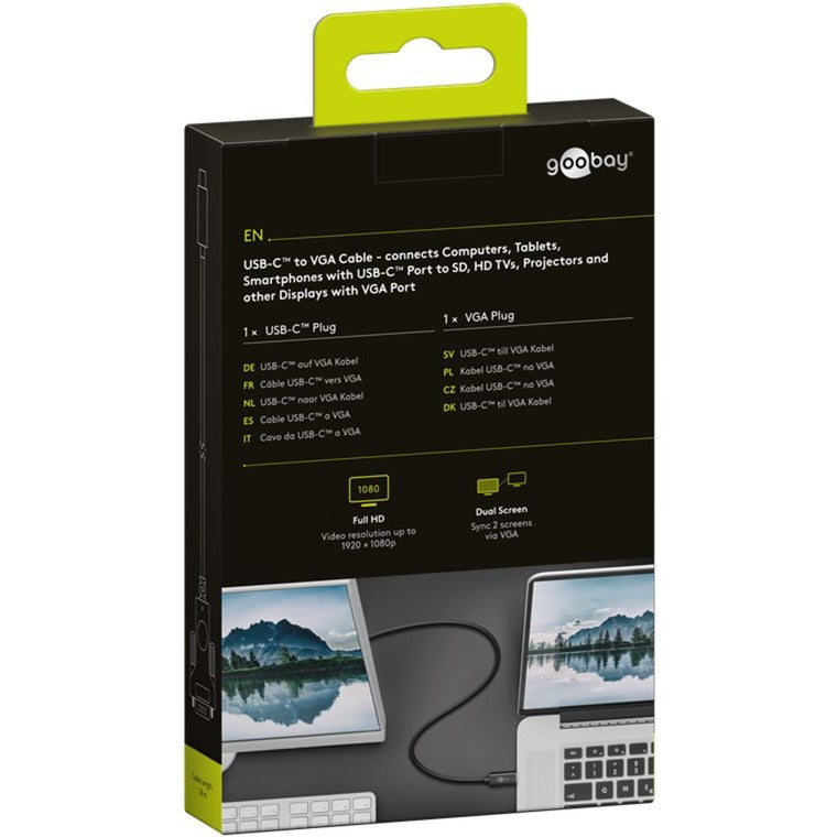 Cable de adaptador de Goobay USB-C a VGA