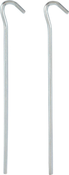 HIGHLANDER stanové kolíky 18 cm ocel 10 kusů stříbro