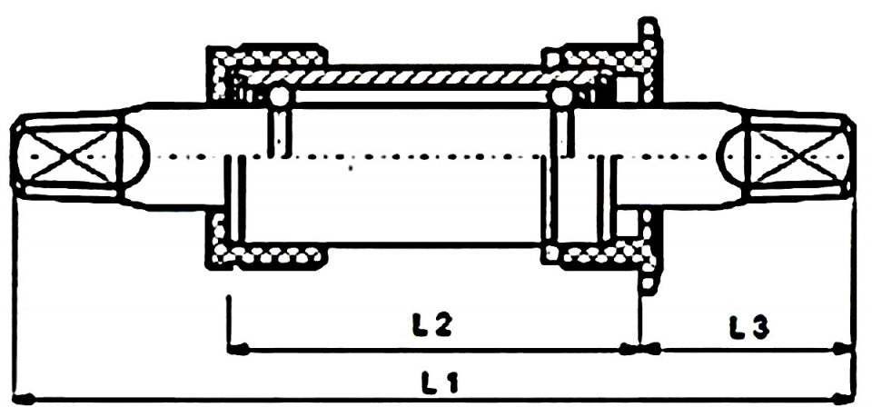 trapas BSA 118 x 30 mm zwart