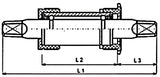 trapas BSA 118 x 30 mm zwart