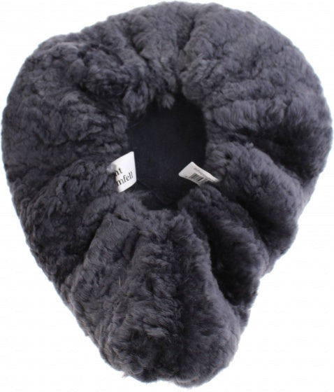 zadeldekje schapenvacht grijs 28 cm