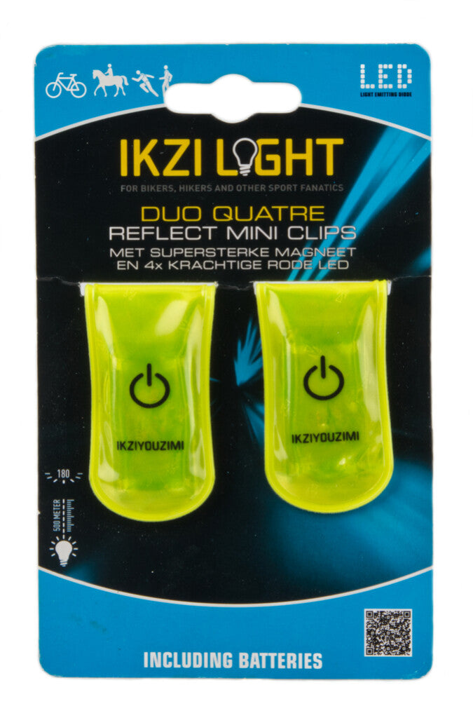 Ikzi light reflection clip duo quatre battery