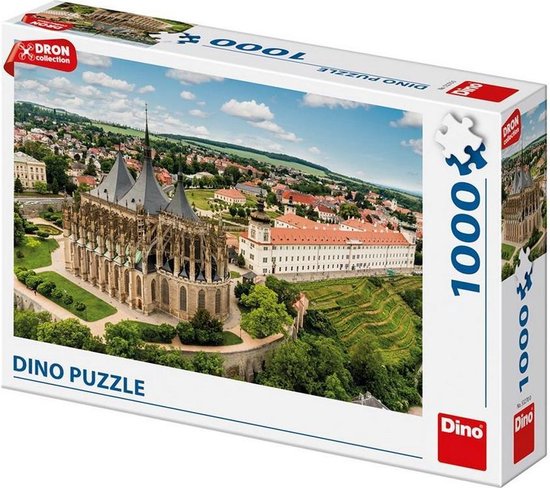 Dinotoys Dino Puzzel - Sint Barbarakerk an der Tschechescher Republik - 1000 Stécker