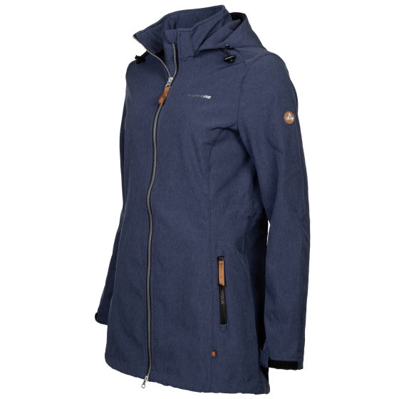 Life Line Kya Softshell Parka Ladies Dark Blue Size 4XL