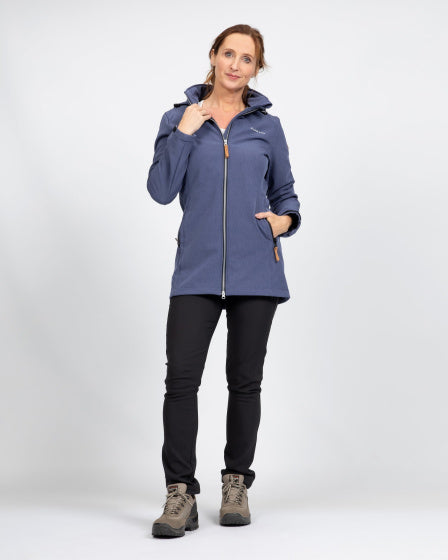 Life Line Kya Softshell Parka Ladies Dark Blue Size 4XL