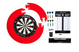 Turnir Longfield Darts Dartboard z dodatki rdeči 8-deli