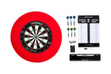 Turnir Longfield Darts Dartboard z dodatki rdeči 8-deli