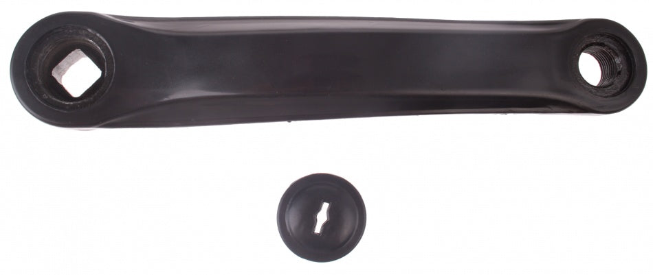 M-vlnová klika s krycí ocelí 170 mm vlevo černá