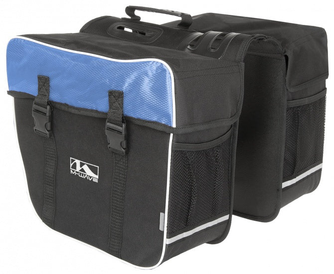 M-Wave Double Bicycle Bag Amsterdam 30L Blue