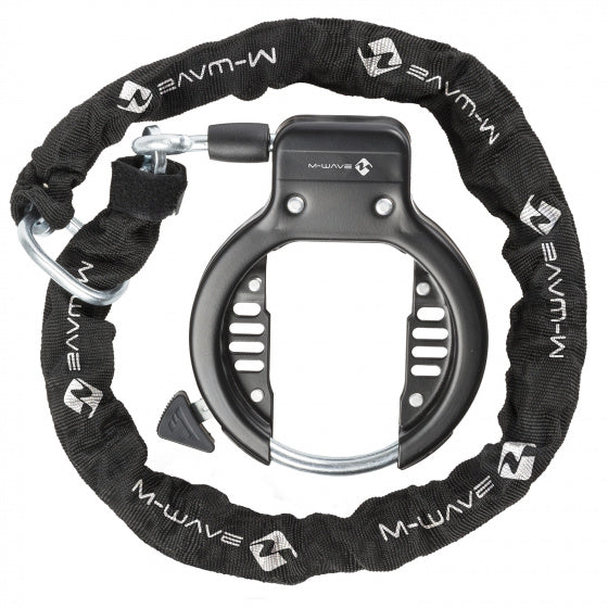 M-wave ring lock with insert chain 1500 x 5.5 mm black