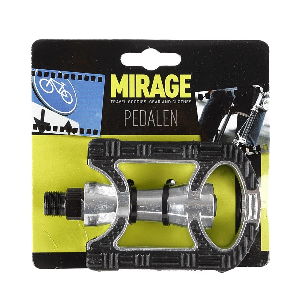 Pedali mirage proti zdrsu aluminijasto srebro