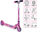 Muuwmi 2-Rad Kinderestp flappbare Foussbrems rosa Purple