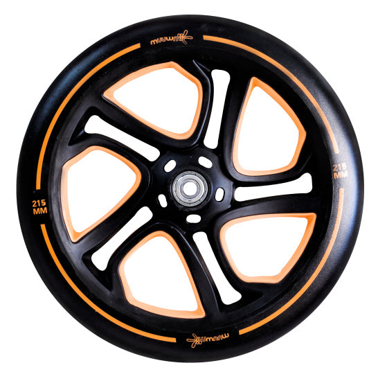Muuwmi 2-ruedas Kinderstep Faltable Frake Naranja negra Naranja