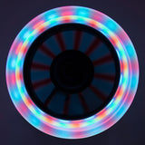 Muuwmi Neon 2-kolesni Kinderstep LED zložljiva nožna zavora črno zelena