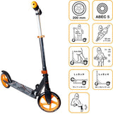 Muuwmi 2-hjulet bringer bremse brems sort orange