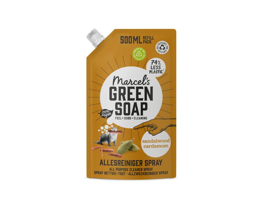 Marcels Green Soap Doplňte všechny -Purpose Cleaner Spray Sandelhout Kardemom 500 ml