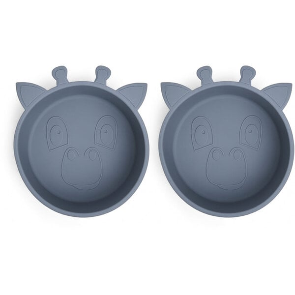 Nuuroo nuuroo alex silicone déif Plate 2-Pack Giraf