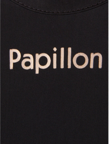 Papillon Fitness Shirt S SL V-hals Ladies Black Størrelse XXL