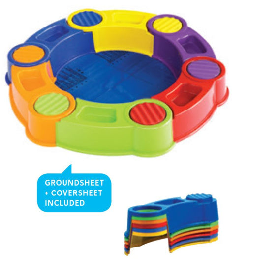 Paradiso Toys Colombus sandbox with water compartments 141 cm