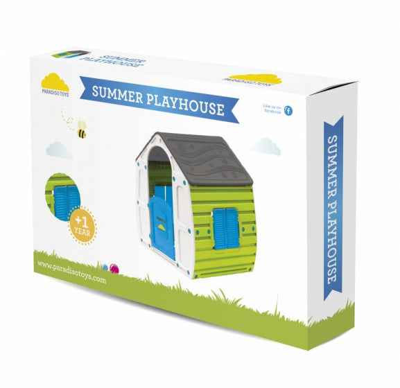 Jouets Paradiso Speelhuis Summer 102 x 90 cm Bleu gris vert