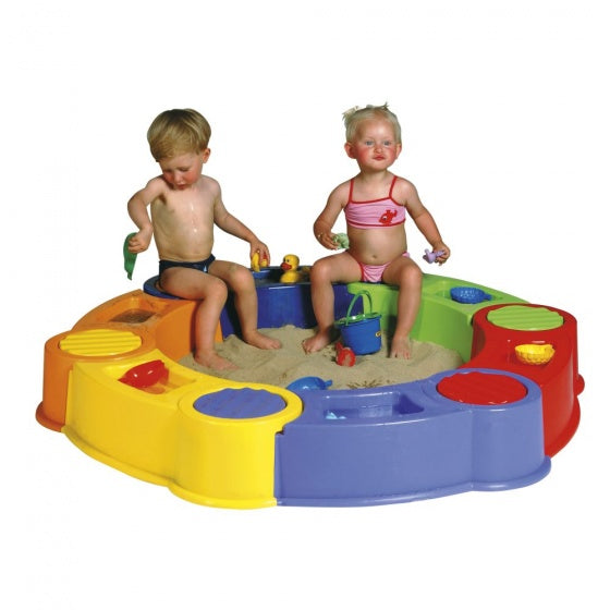 Paradiso Toys Colombus sandbox with water compartments 141 cm