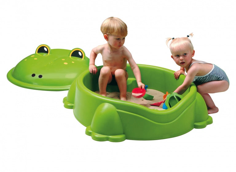 Jouets paradiso grenouille sandbox 84 x 92 cm vert 2 pièces