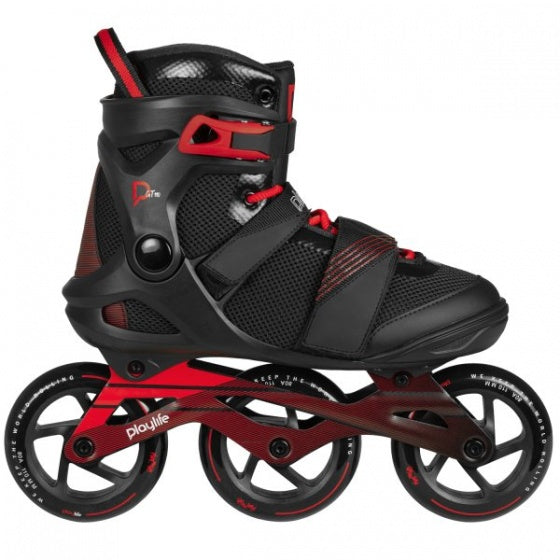 Playlife GT Black 110 Inlineskates Men Black Red Size 38