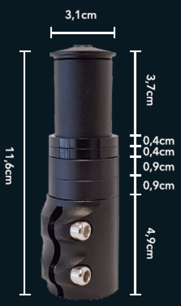 Extension de tige devant 116 mm
