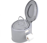 Proplus Draagbaar toilet 7 liter zithoogte 37 cm grijs