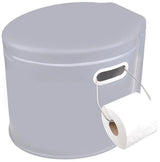 Proplus Draagbaar toilet 7 liter zithoogte 37 cm grijs
