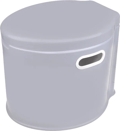 Proplus Draagbaar toilet 7 liter zithoogte 37 cm grijs