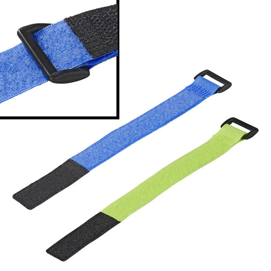 Proplus Cable attache Velcro 8 pièces vert bleu