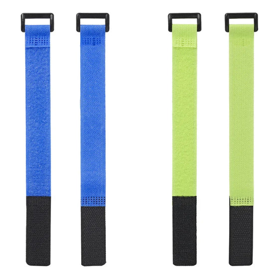 Proplus Cable attache Velcro 8 pièces vert bleu