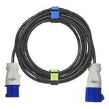 Proplus Cable attache Velcro 8 pièces vert bleu