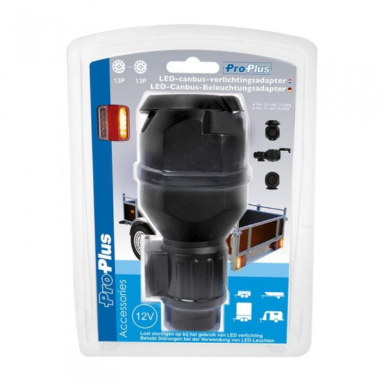 Proplus LED osvětlení adaptéru 12 Volt 13-13-Polig 16 cm černá