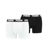 Puma Basic Boxer Short Men (Pack of 2) Black White Size XL