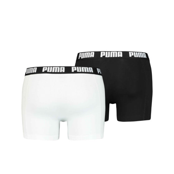 Puma Basic Boxer Short Men (Pack of 2) Black White Size XL