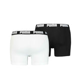 Puma Basic Boxer Short Men (Pack of 2) Black White Size XL