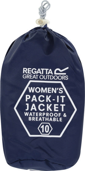 Regatta Pack-It III Rain Jacket dámy tmavě modrá velikost m