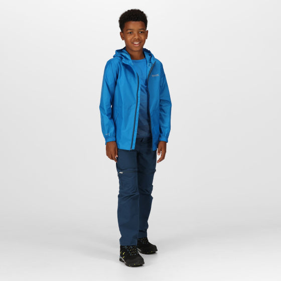 Regatta Pack It III regenjas jongens blauw maat 15-16 jaar
