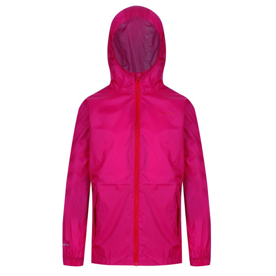 Regatta Pack It III Raincoat Girls Pink Størrelse 7-8 år