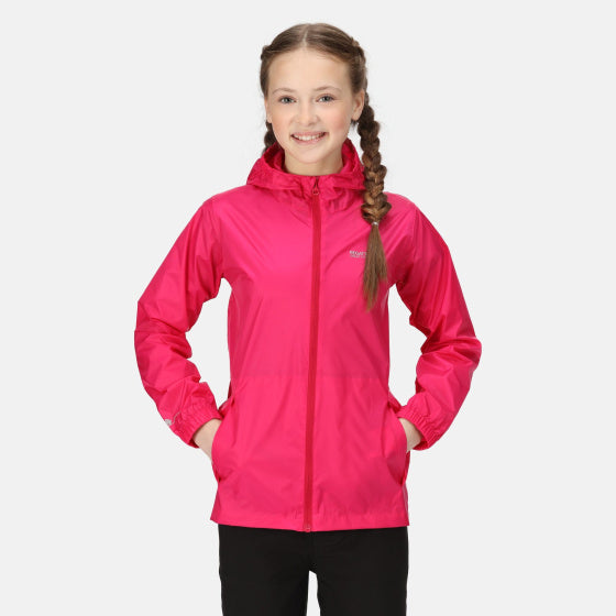 Regatta Pack It III Raincoat Girls Pink Størrelse 7-8 år