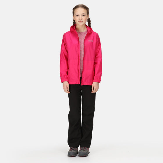 Regatta Pack It III Raincoat Girls Růžová velikost 11-12 let