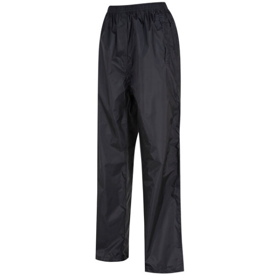 Regatta pack it o pioggia pantaloni signore di taglia nera m