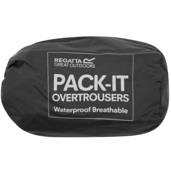 Regatta pack it o pioggia pantaloni signore di taglia nera m