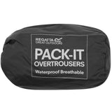 Regatta pack it o pioggia pantaloni signore di taglia nera m