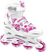 Roces Compy 8.0 Inlineskates Softboat Girls White Pink Size 34-37